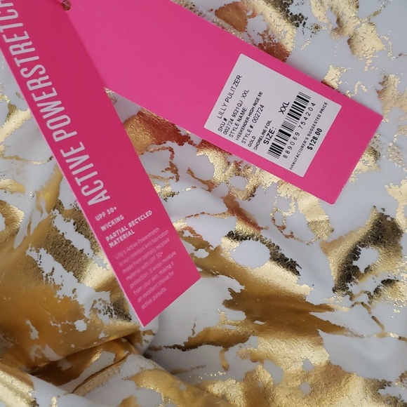 NWT Lilly Pulitzer UPF 50+ Luxletic 24" High Rise Weekender Midi Leggings - Picture 3 of 3